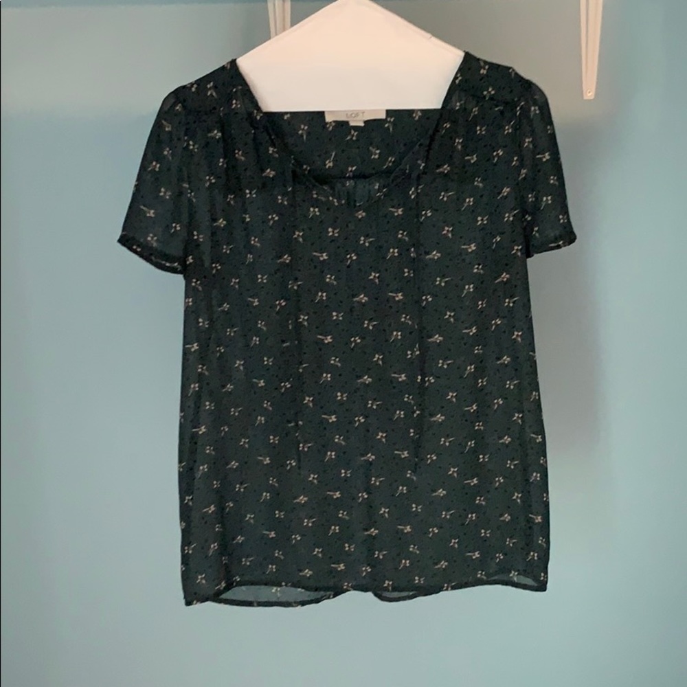 Green Blouse with front ties
